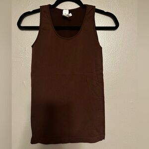(Free when added to a bundle) Brown Sleeveless Tank Top